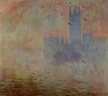 Claude Oscar Monet : Houses of Parliament, Seagulls